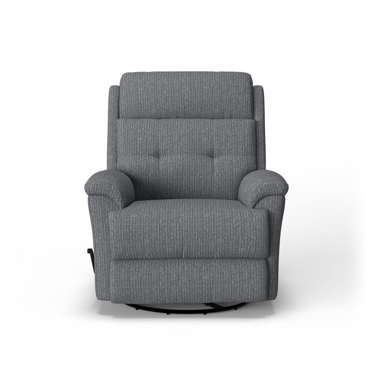 Sophisticated Fabric Swivel Gliding Recliner