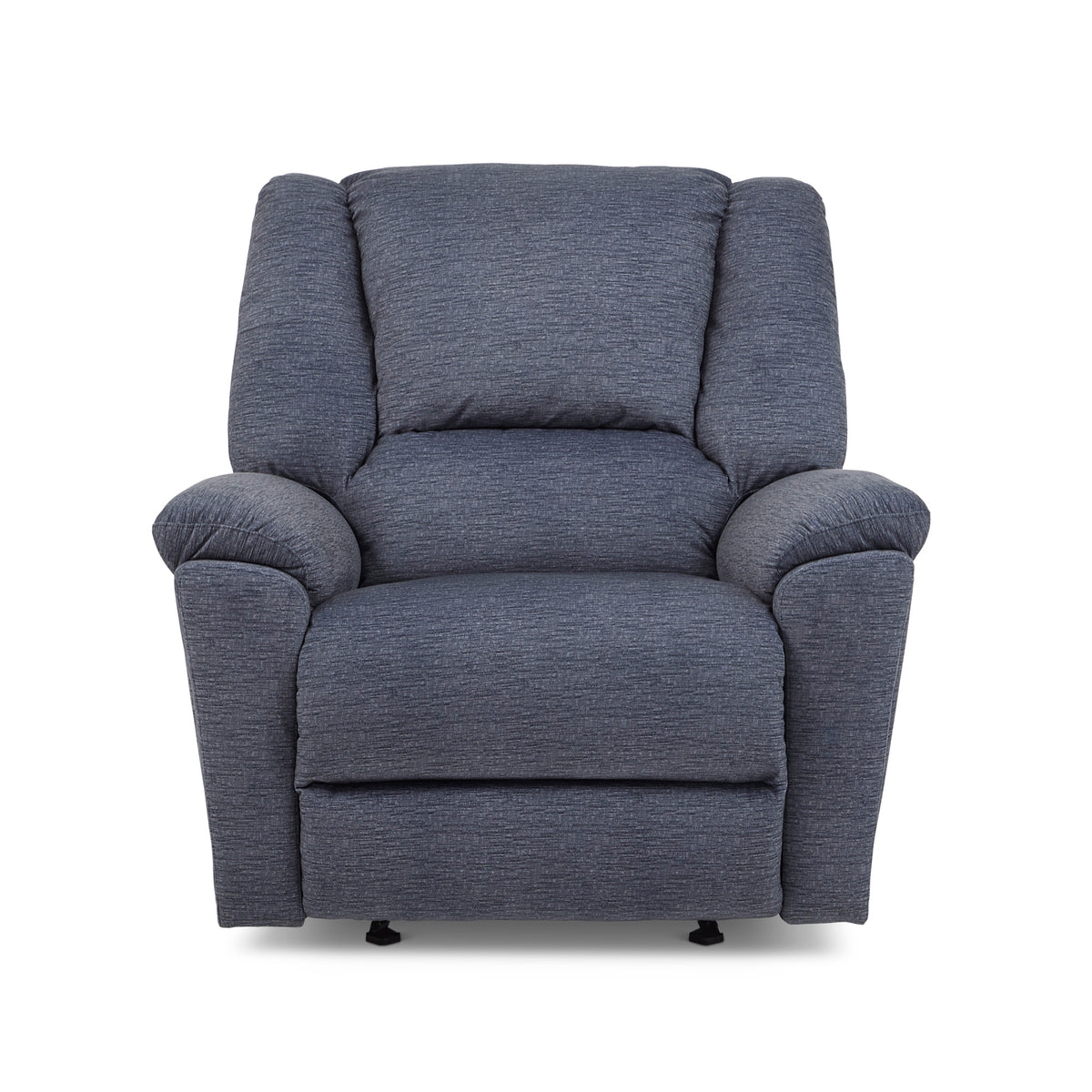 Plush Fabric Gliding Recliner