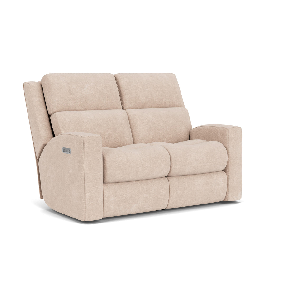 Score Fabric Power Reclining Loveseat with Power Headrests & Lumbar