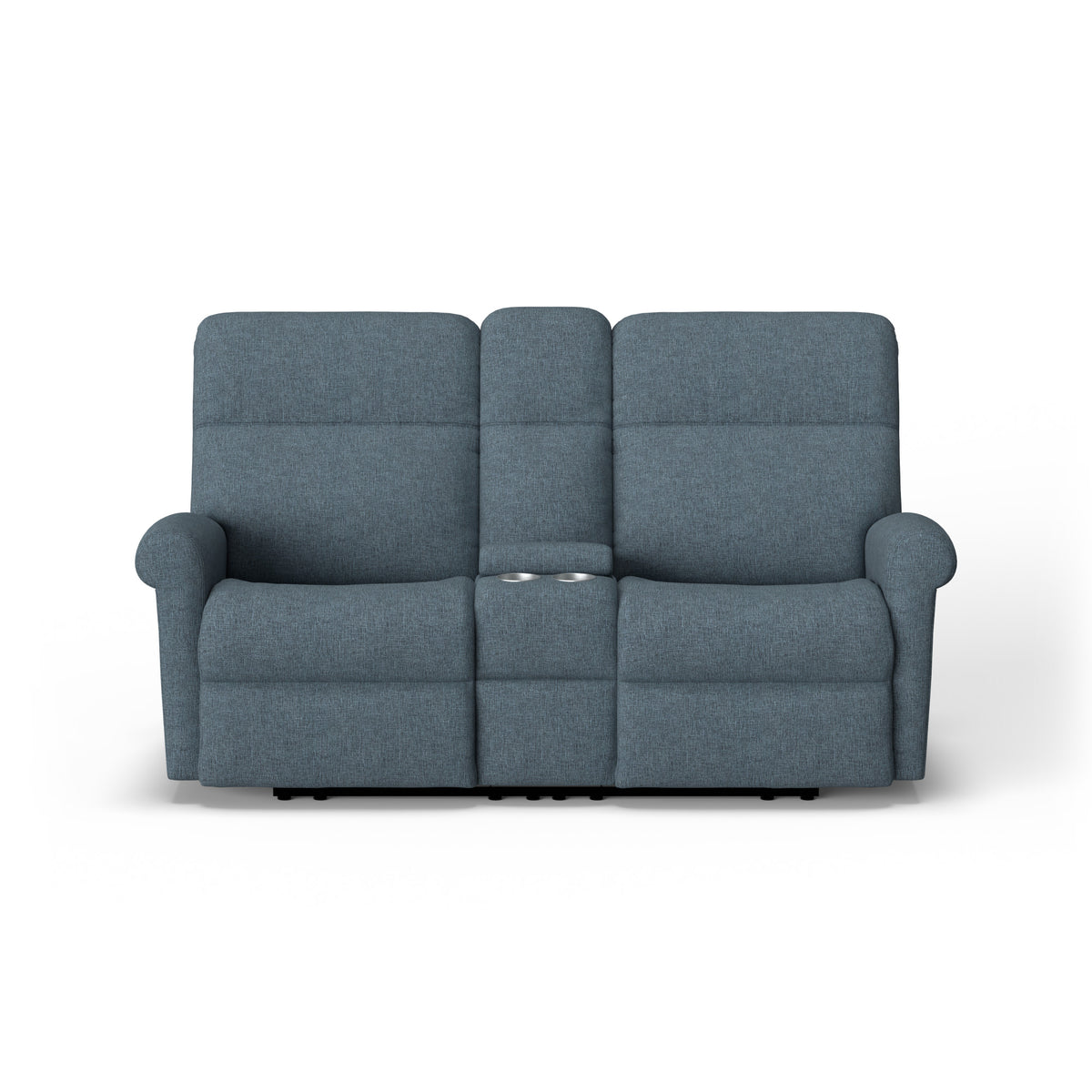 Davis Fabric Power Reclining Loveseat with Console & Power Headrests