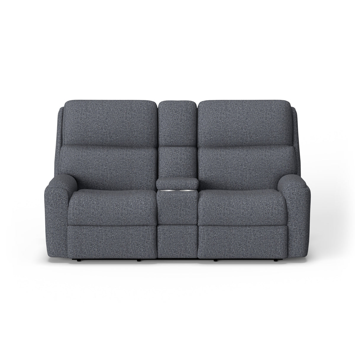 Rio Fabric Reclining Loveseat with Console