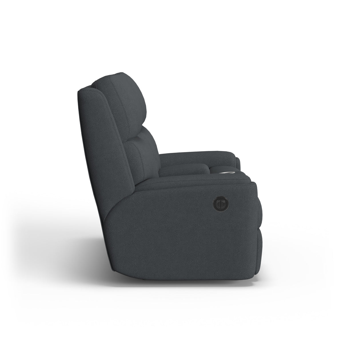 Rio Fabric Power Reclining Loveseat with Console