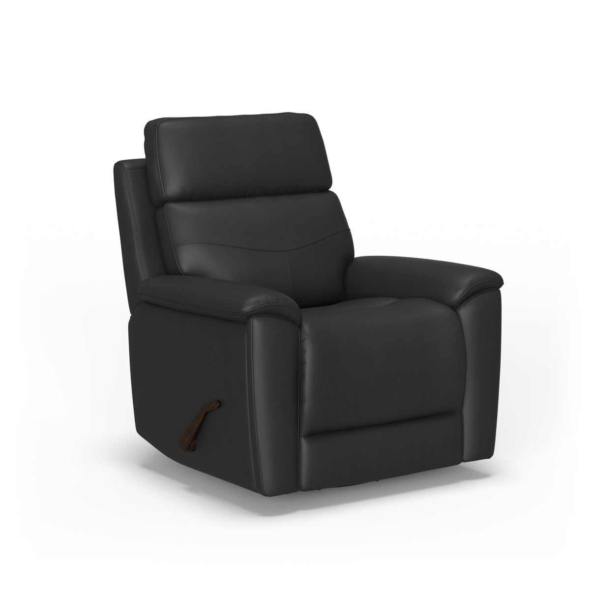 Refined Leather Swivel Gliding Recliner