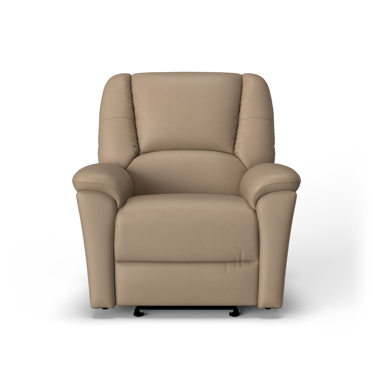 Plush Leather Power Gliding Recliner with Power Headrest & Lumbar