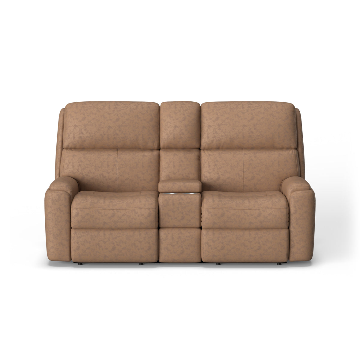Rio Leather Power Reclining Loveseat with Console