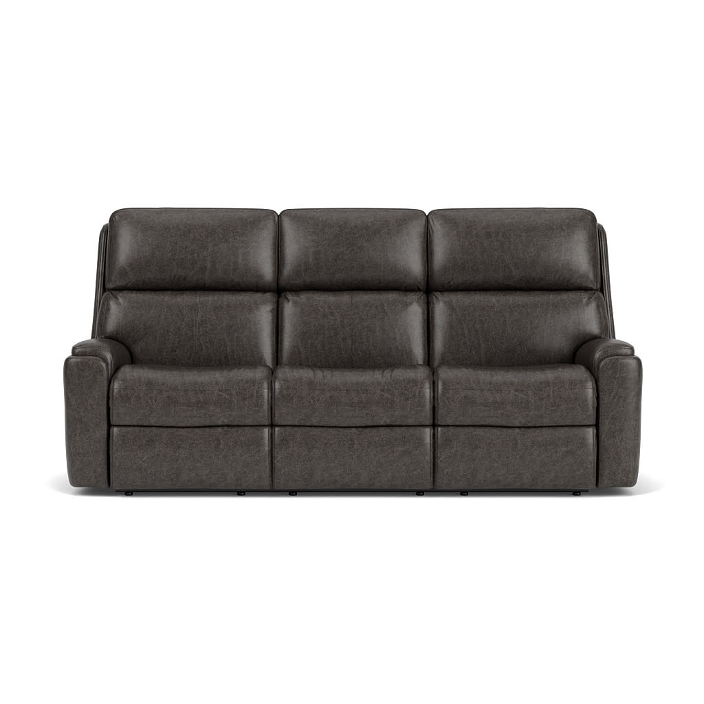 Rio Leather Power Reclining Sofa with Power Headrests