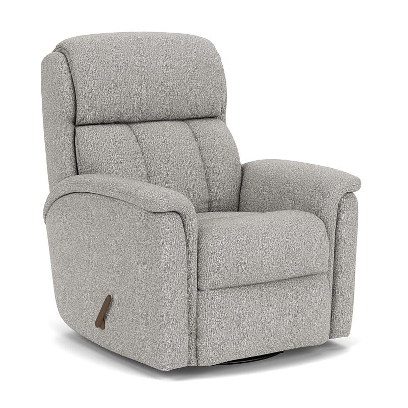 Luna Fabric Swivel Gliding Recliner