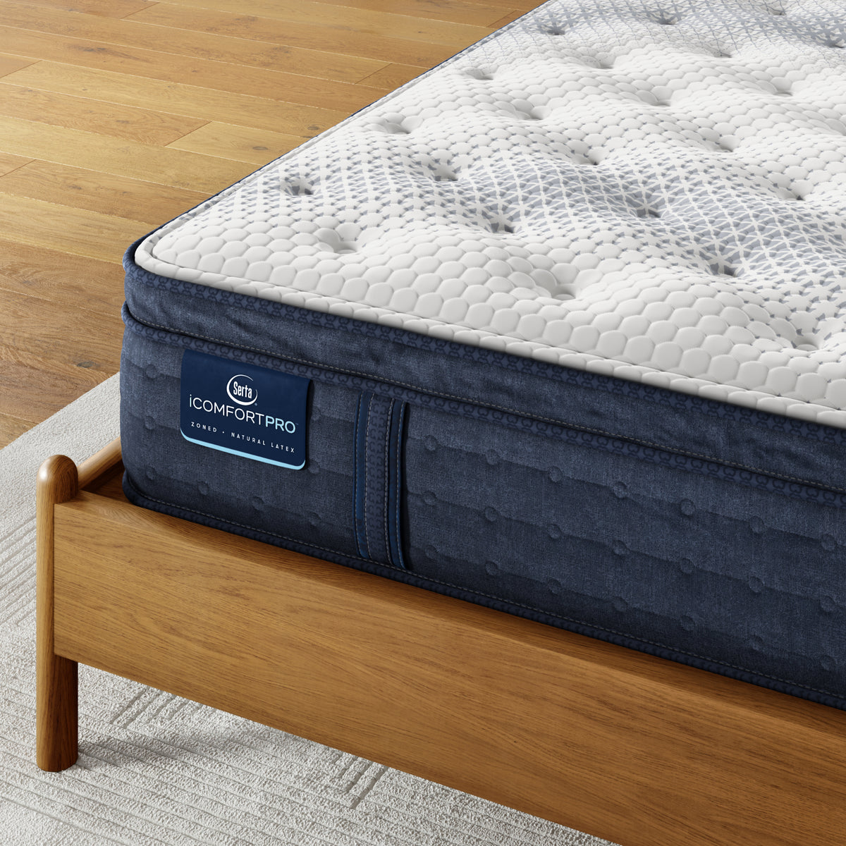 iComfortPro Dartmouth 15" Latex Foam Plush Pillow Top Mattress
