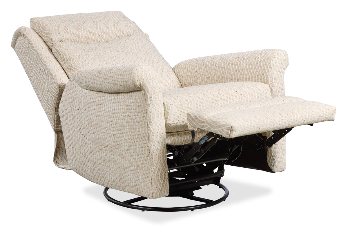 Danae Swivel Glider Recliner Divided Back - Power Recline
