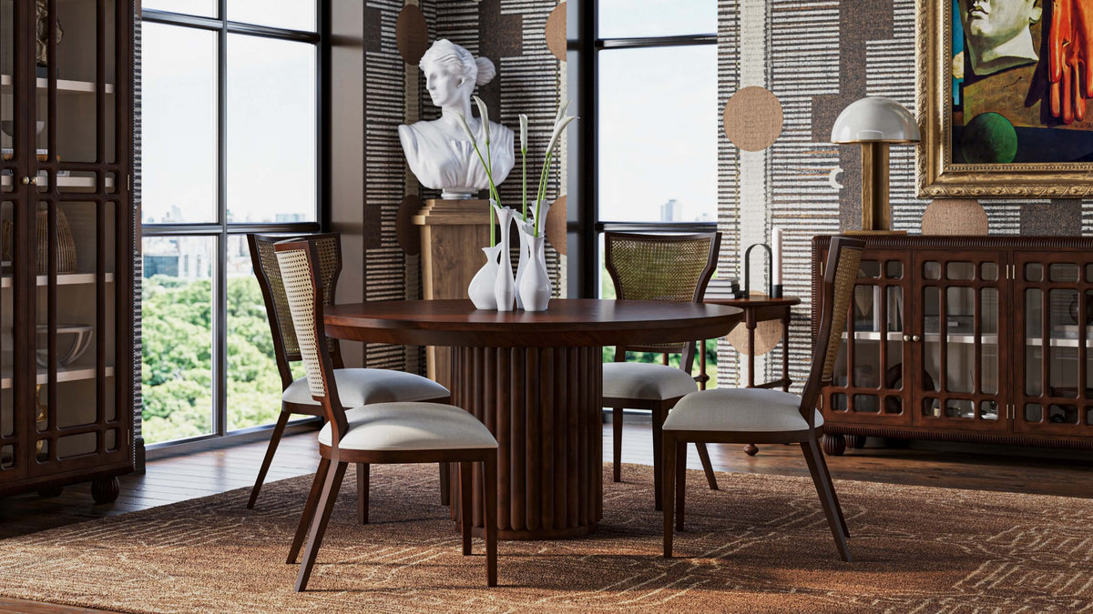 Toulouse Sideboard in Matt Teak Brown w/ Putty Interior