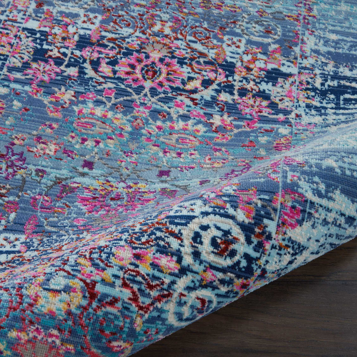 Vintage Kashan VKA02 Blue Rug