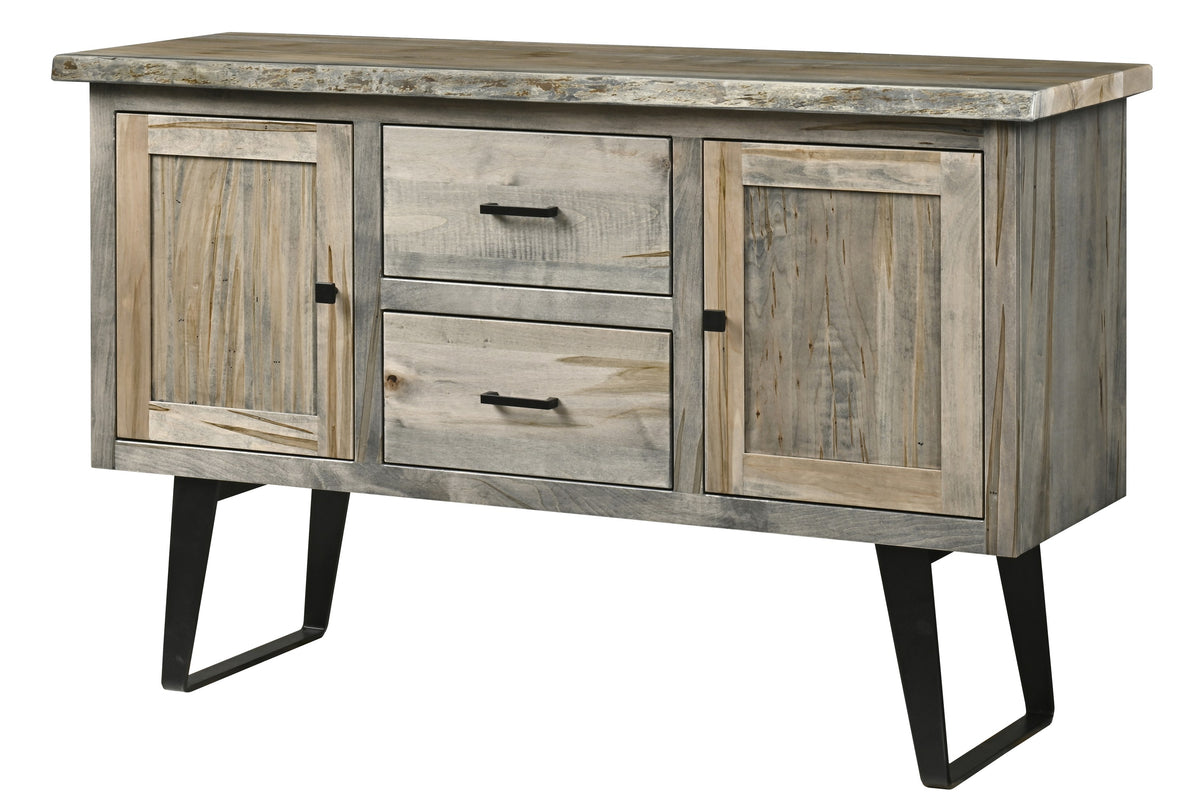 Barn Door Server w/ Goblet Holders