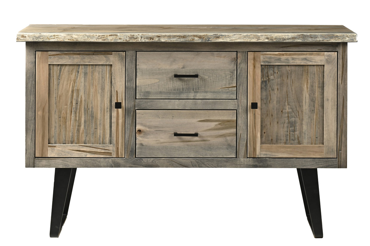 Barn Door Server w/ Goblet Holders