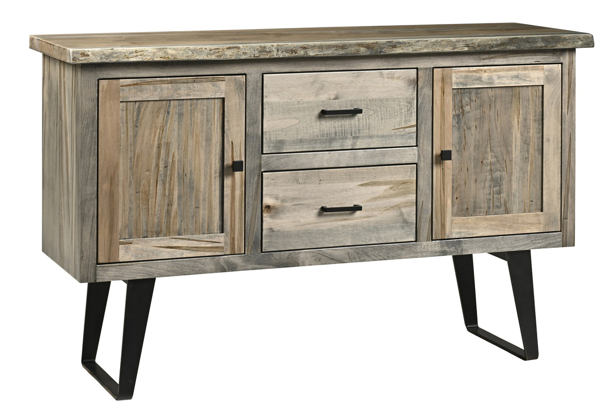 Barn Door Server w/ Goblet Holders