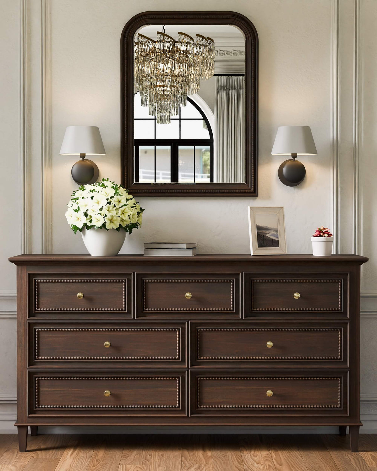 Vivienne 7 Drawer Dresser in Walnut