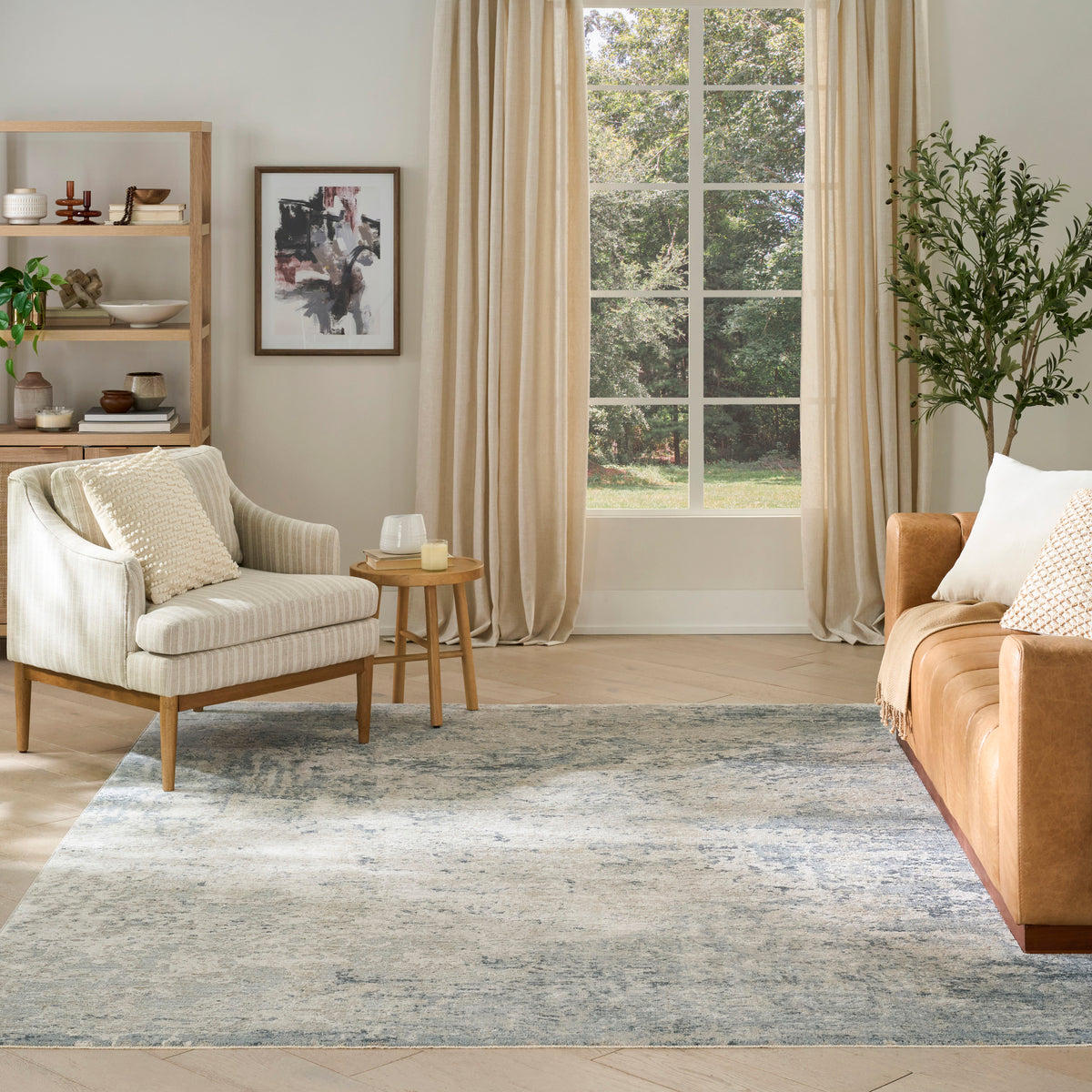 Envy EVV01 Blue Silver Rug