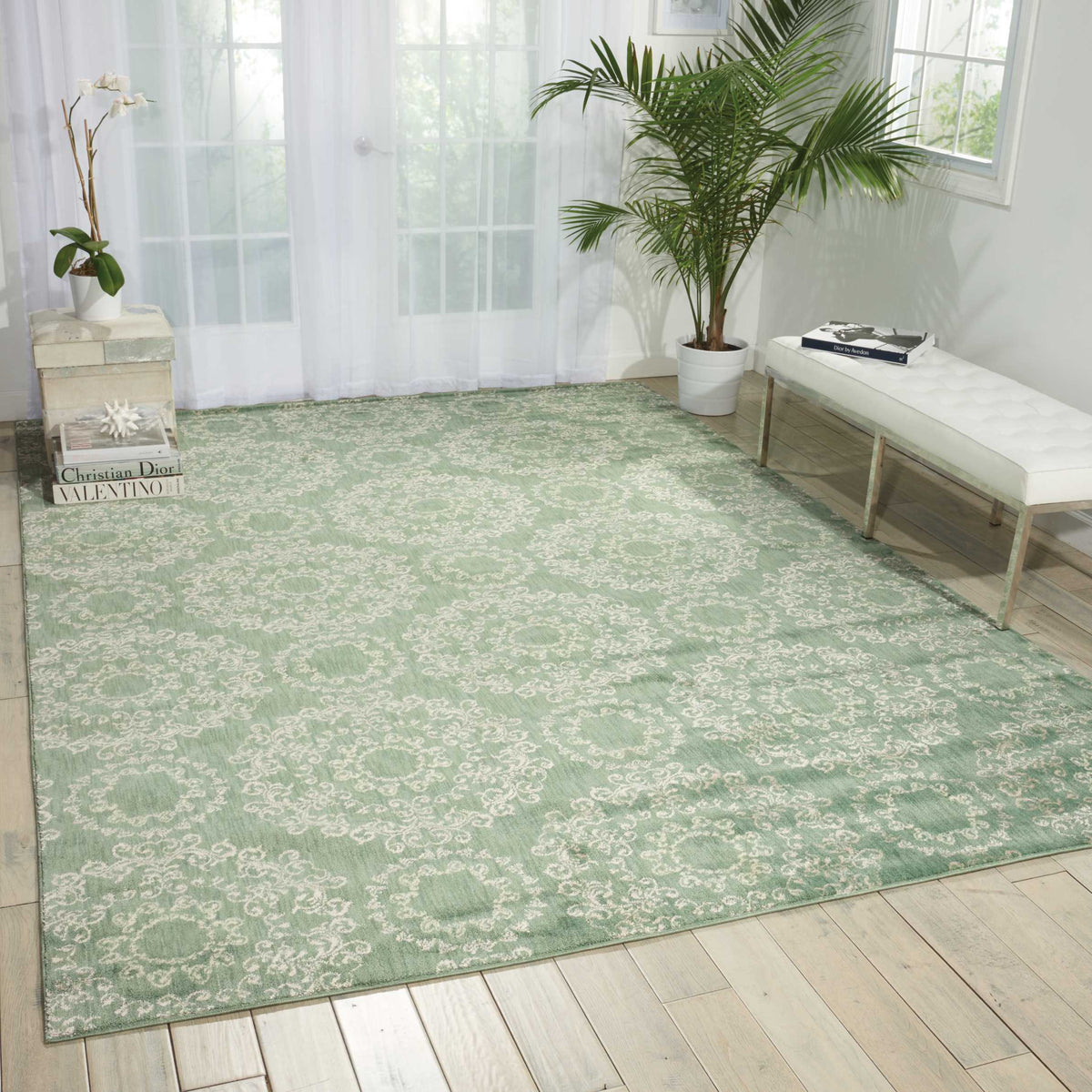 Tranquility TNQ03 Light Green Rug