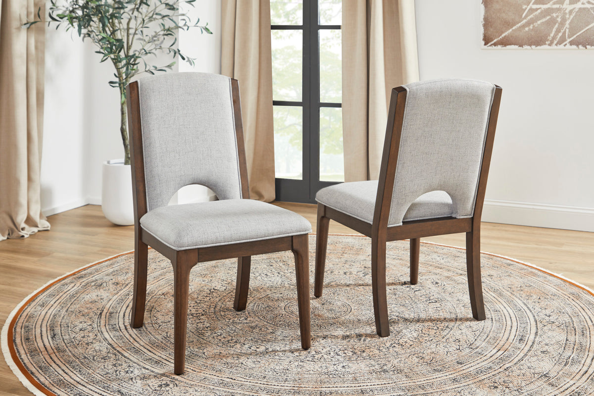 Athens Pair of Upholstered Dining Chairs