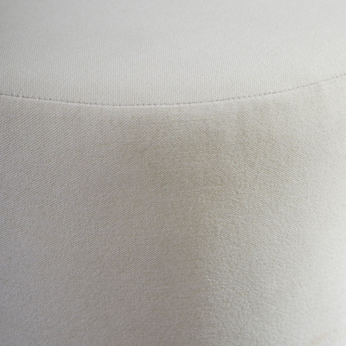 Lyra Fabric Pouf Ottoman 22" W
