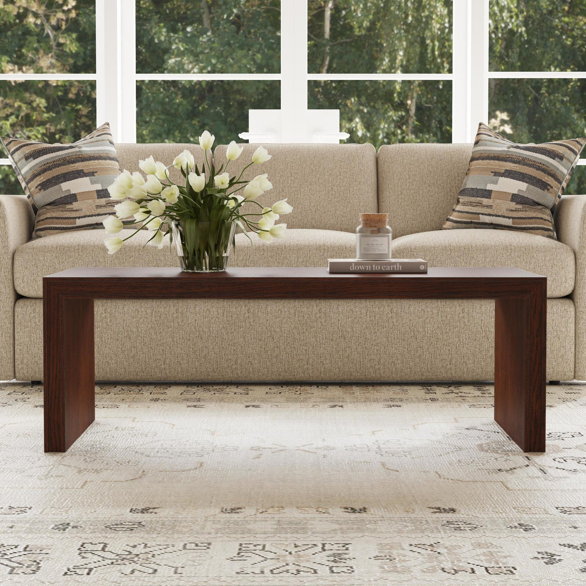 Waterfall Rectangular Coffee Table (W1026-031)