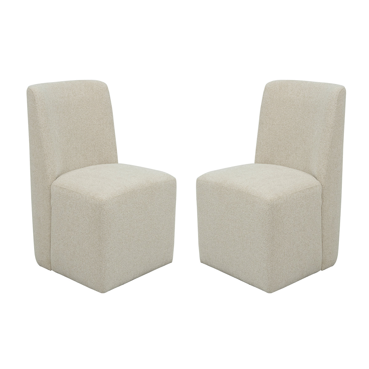 Waterfall Pair of Upholstered Dining Chairs