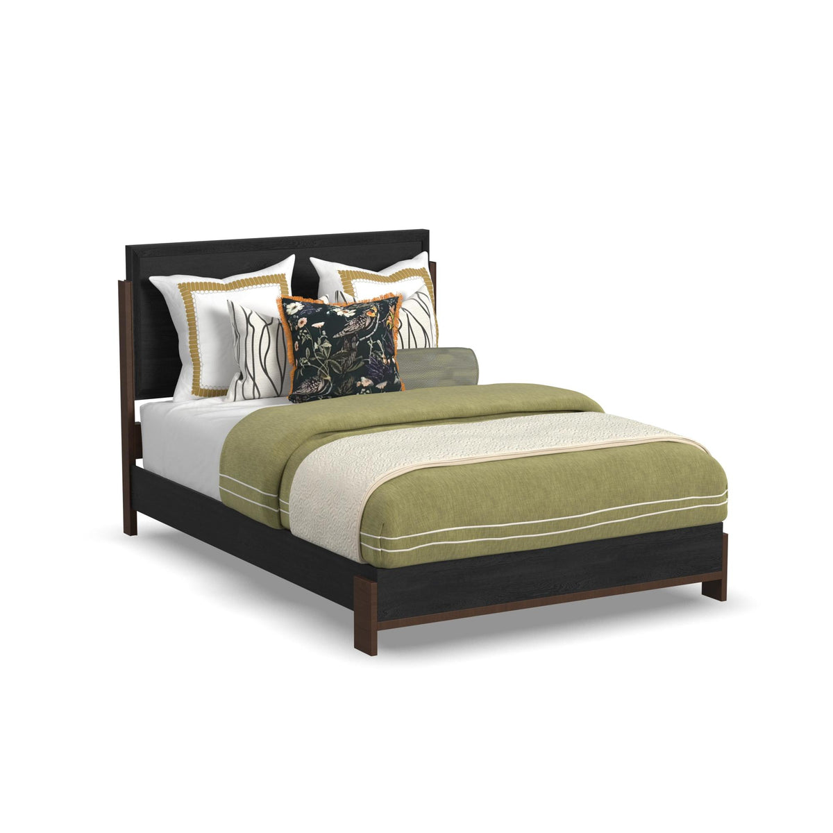 Waterfall Queen Panel Bed