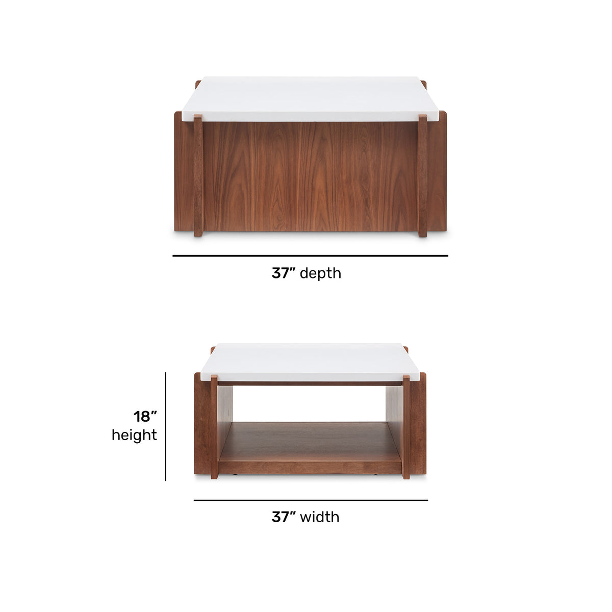 Lincoln Square Coffee Table with Casters