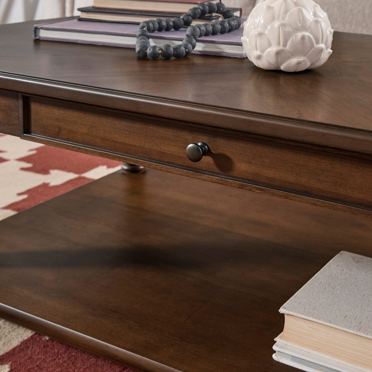 Bellevue Rectangular Coffee Table with Casters