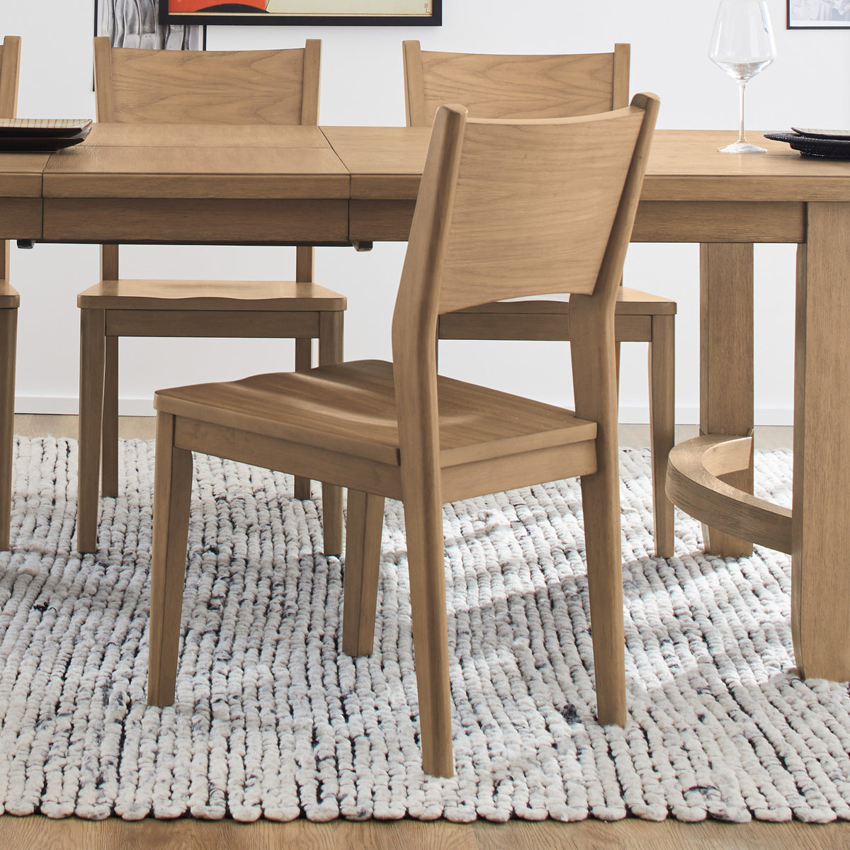Normandy Pair of Wood Dining Chairs
