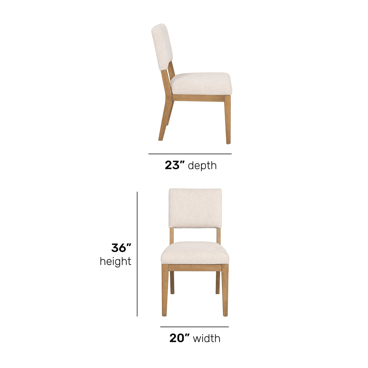 Millwork Pair of Dining Chairs