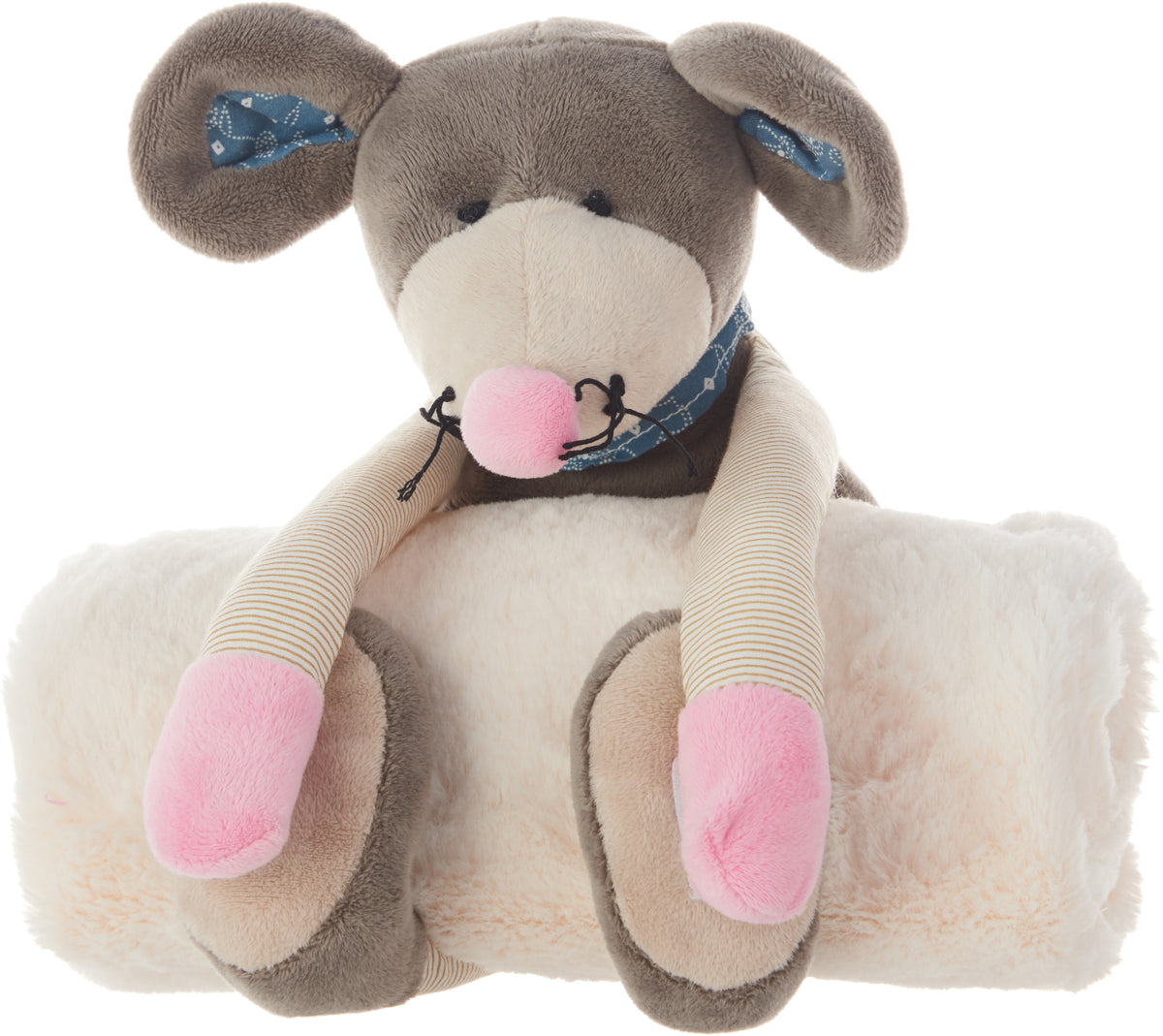 Plush Lines N0605 Grey 7" x 17" Plush Animals