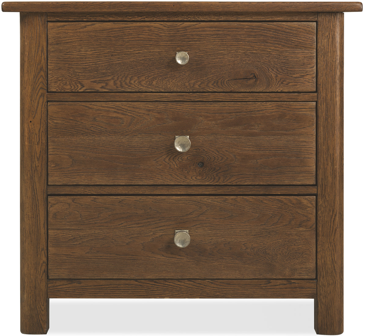 Driftwood Three-Drawer Nightstand