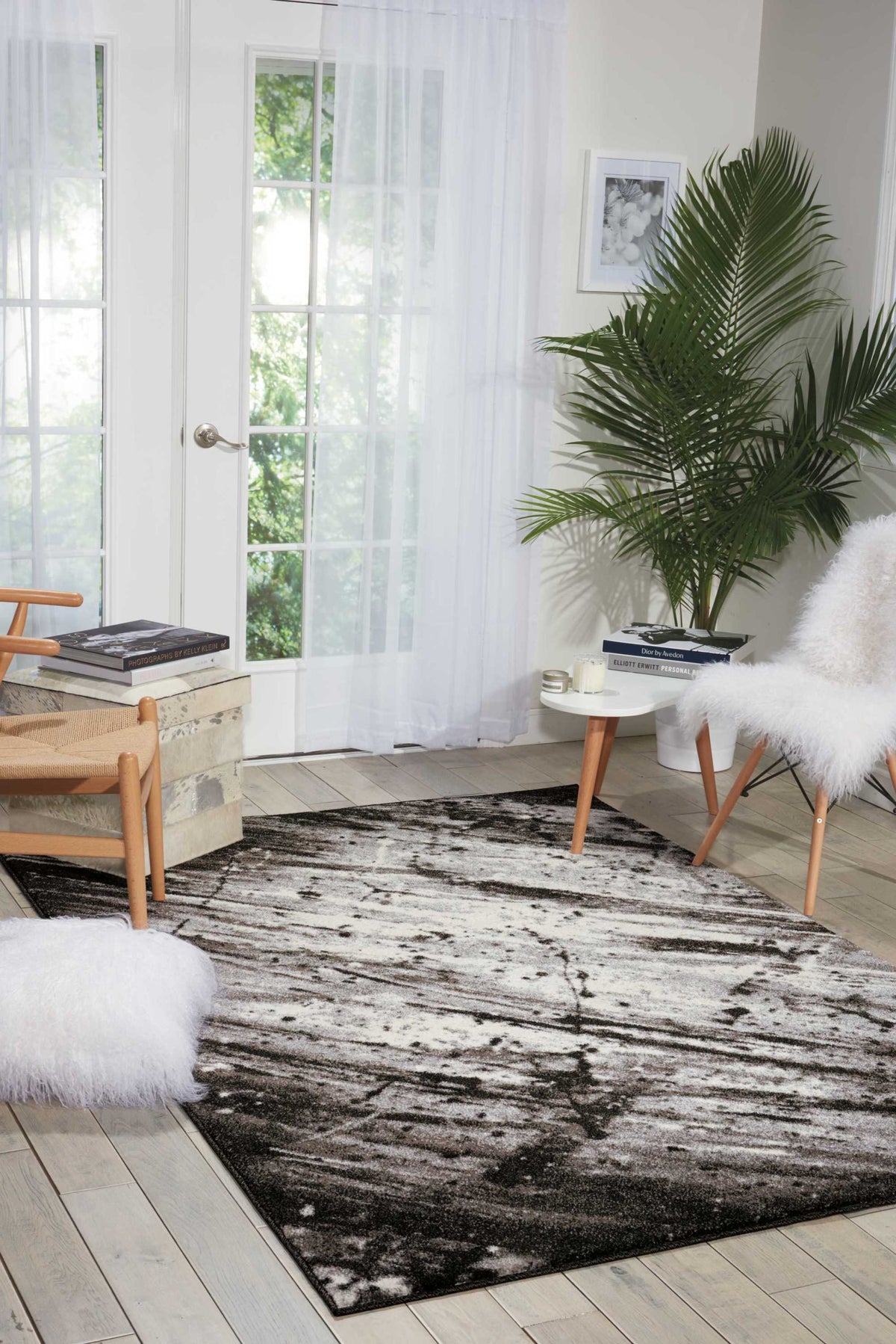 Illusion-KI KI241 Ivory/Grey Rug