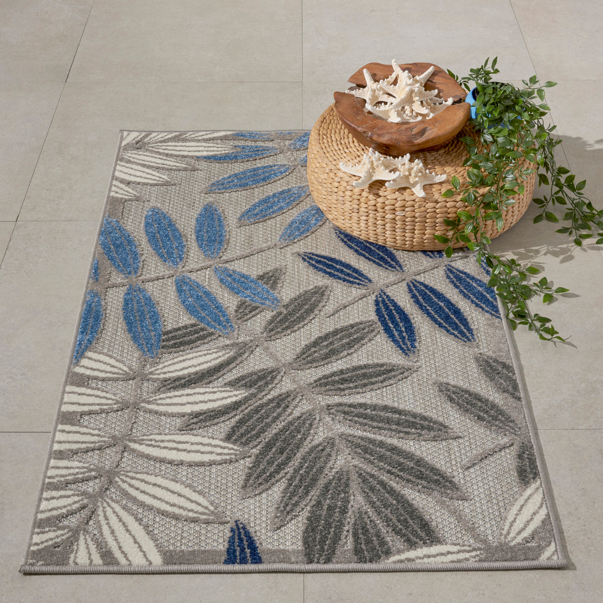 Aloha ALH18 Grey Blue Rug
