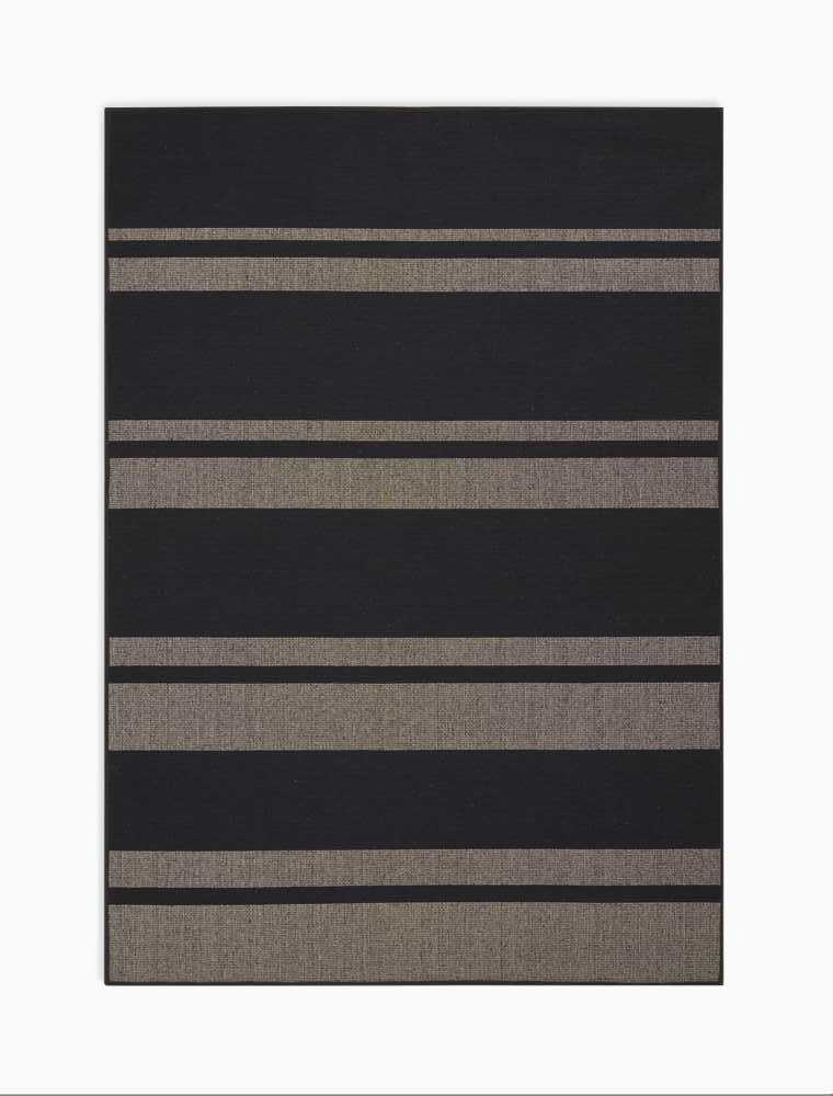 San Diego CK730 Black Beige Rug