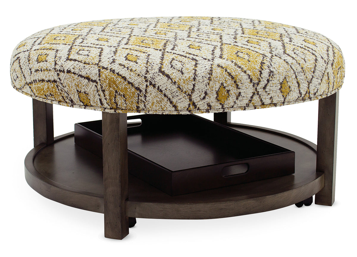 Harlow Round Non-Tufted Ottoman
