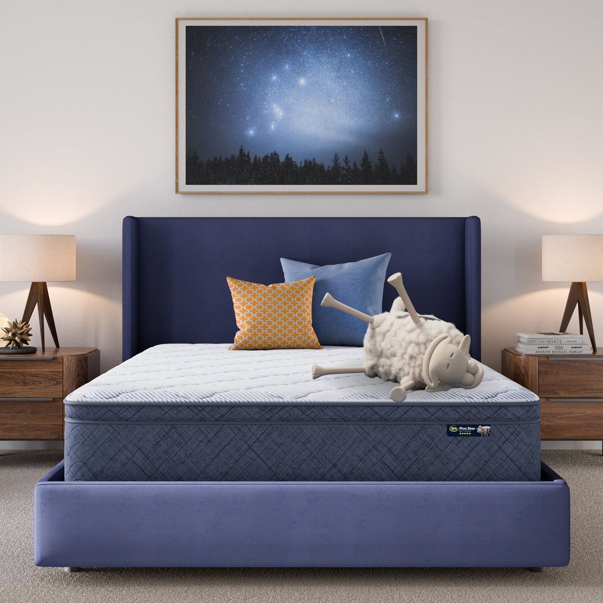 Five Star Mattress Calming Seas 12" Plush Pillow Top Mattress in a Box