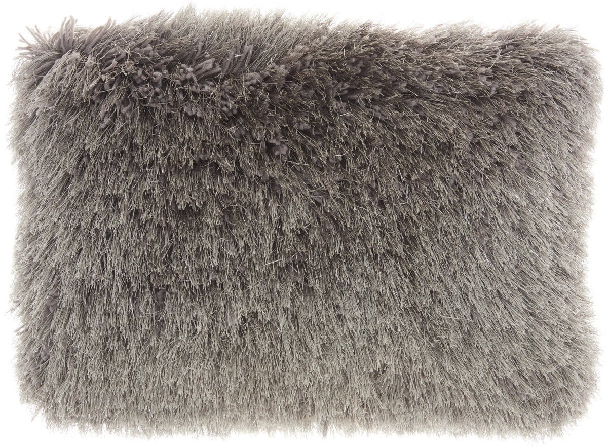 Shag TL004 Charcoal 14" x 20" Throw Pillows