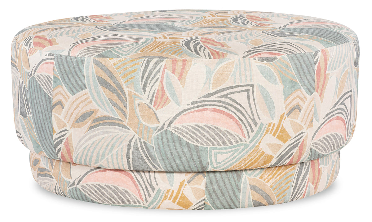 Silas Large Round Ottoman