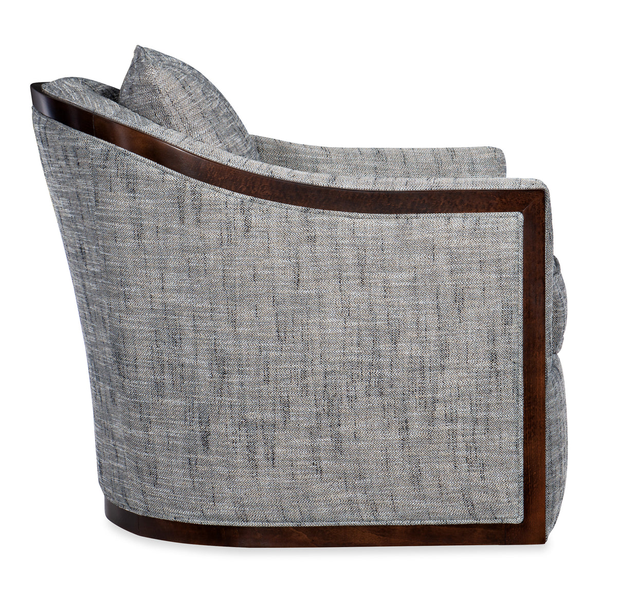 Coco Exposed Wood Swivel Chair