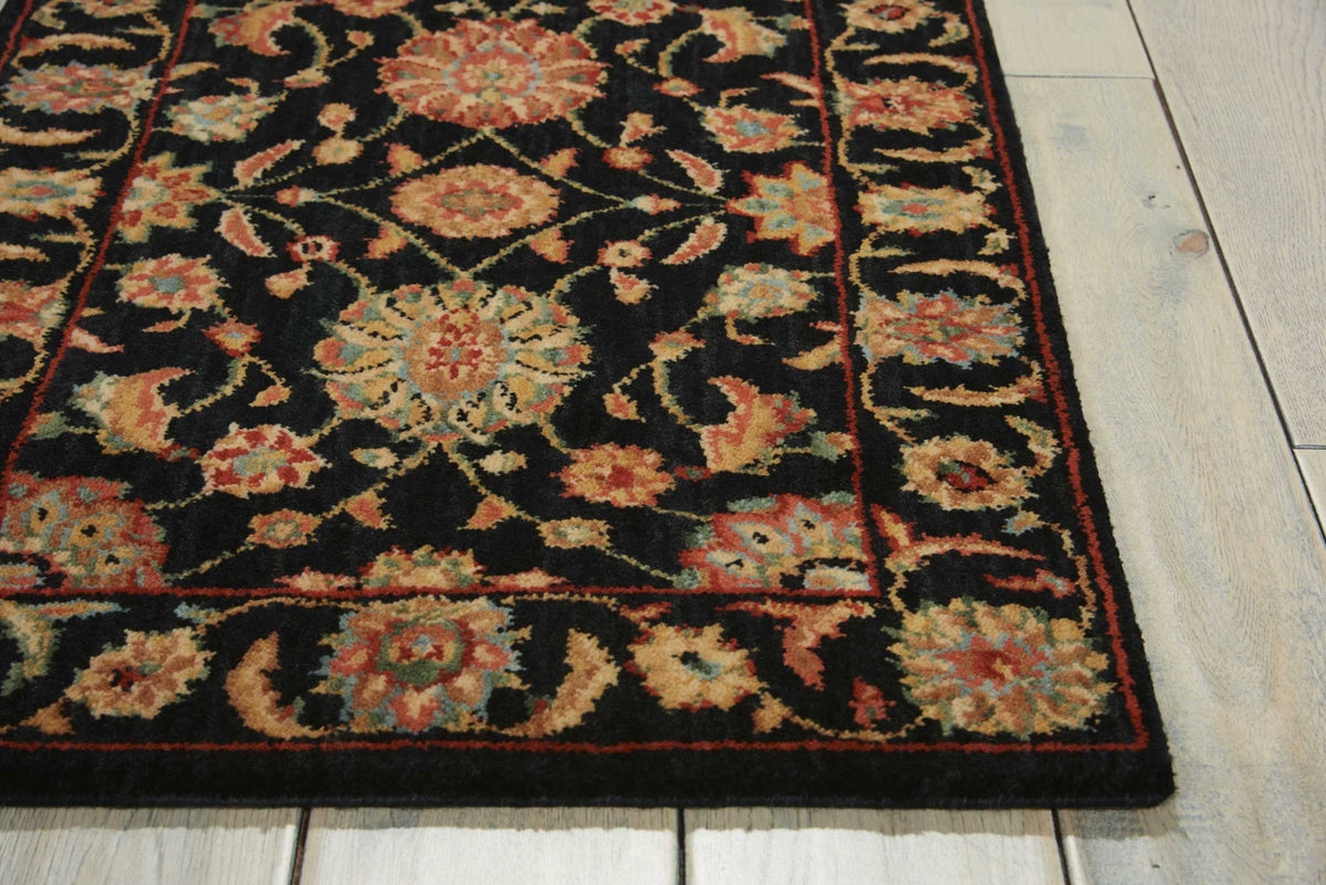 Living Treasures LI05 Black Rug