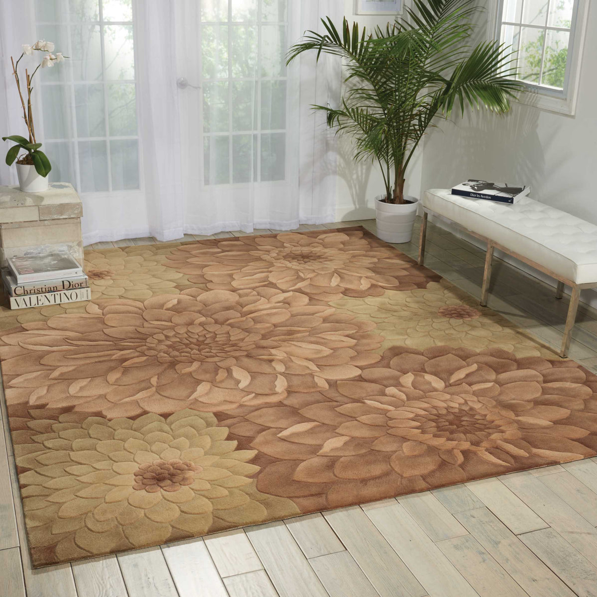 Tropics TS11 Taupe Green Rug