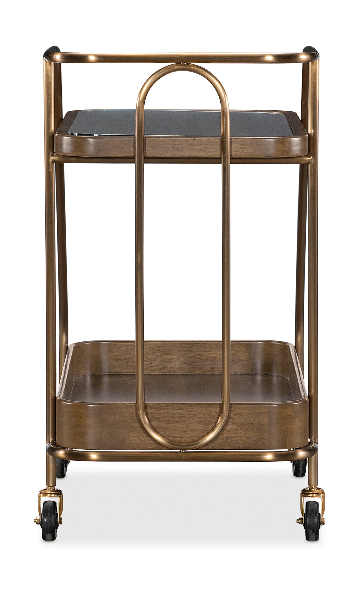 Commerce and Market Walnut Wine and Bar Cart
